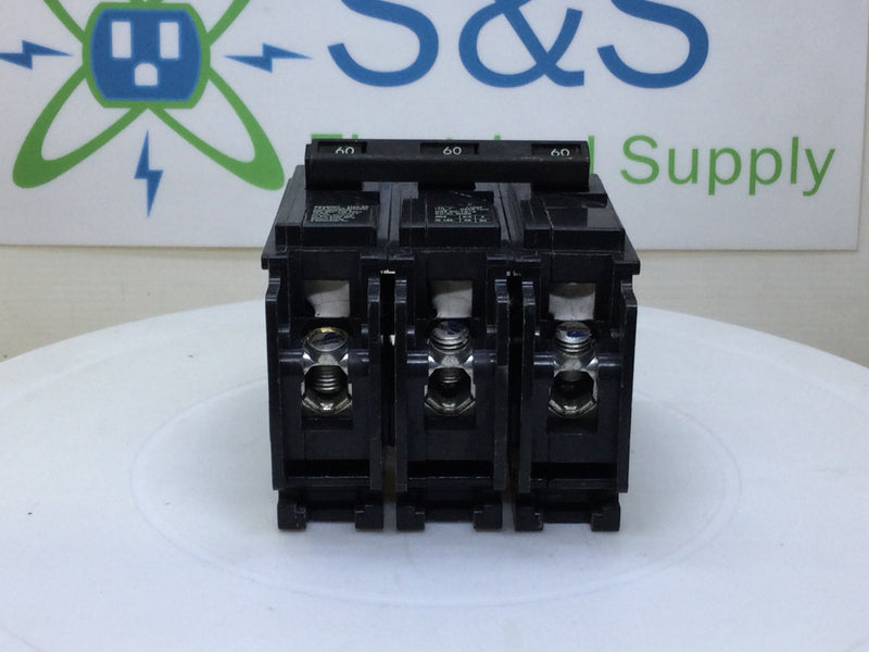 ITE/Siemens/Gould BQ3B060 60 Amp 3 Pole 240V Circuit Breaker