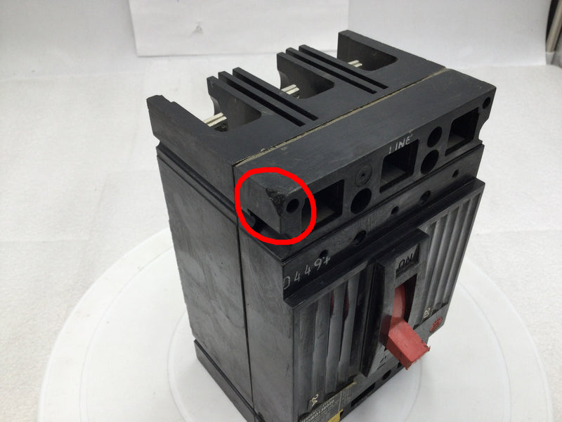 GE/General Electric THED136020 20 Amp 3 Pole 600V 25ka@480V Circuit Breaker