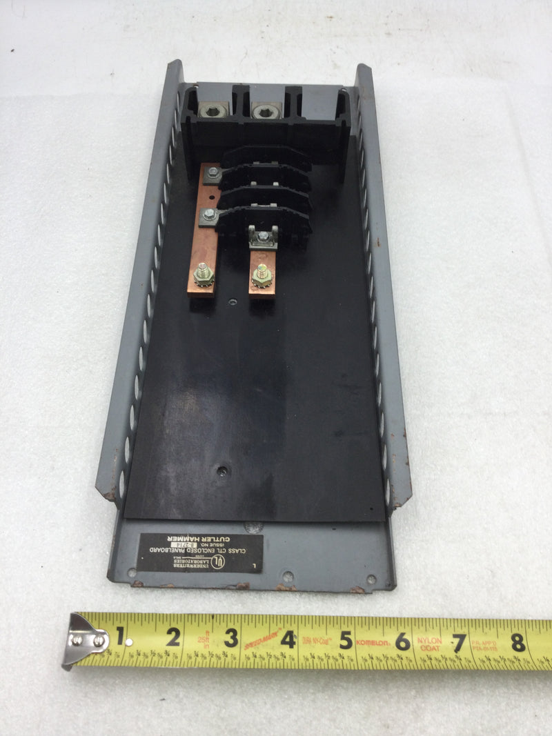 Eaton/Cutler-Hammer 150 Amp 4 Space/8 Circuit Main Load Center Guts Only 6" X 15.5"