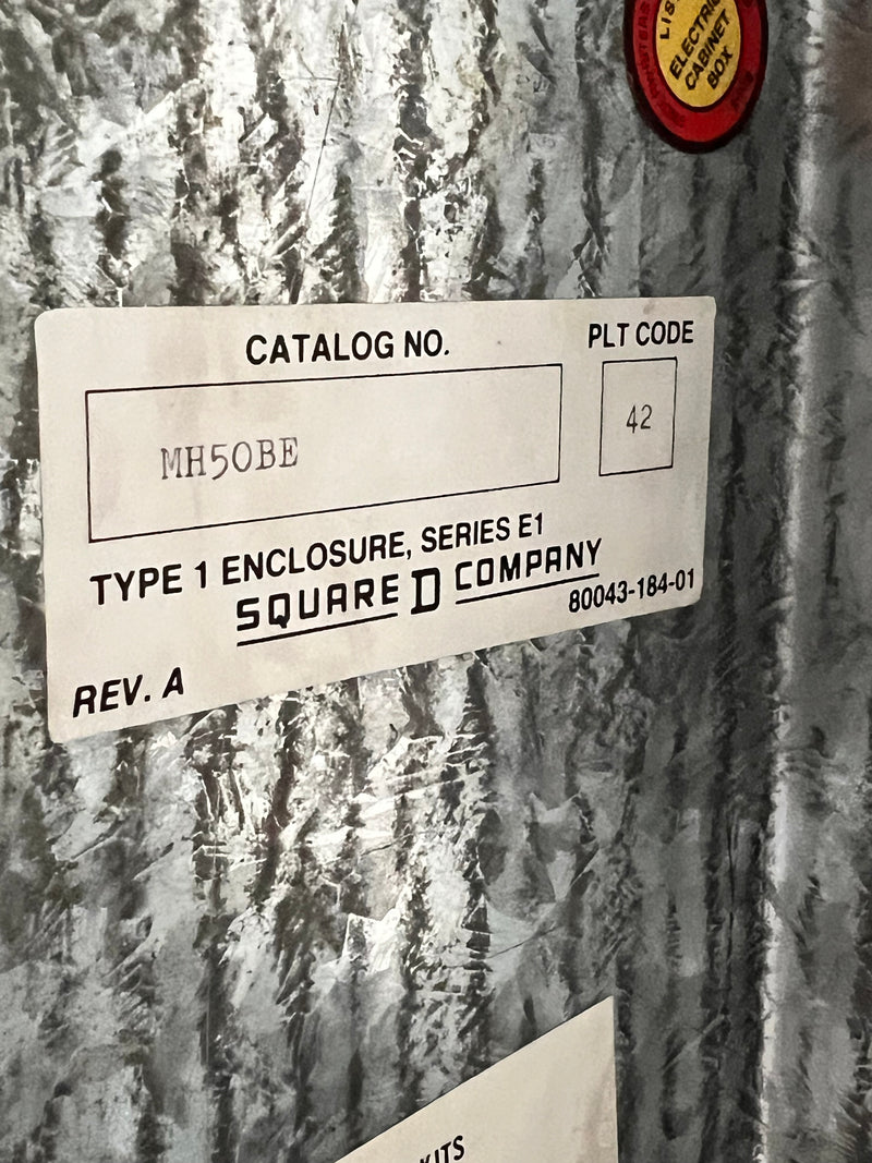 Square D NQO-02237-682 120/208VAC, 3Ph/4 Wire, 42 Circuit, 225A Max, Type NQO Panelboard with Enclosure WH50BE