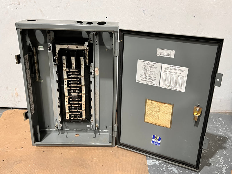 Square D NQOD/NQOB/NQO Panelboard 225 Amp 208Y/120VAC 3 Phase 4 Wire 36 Space with MH29WP Enclosure Missing Deadfront