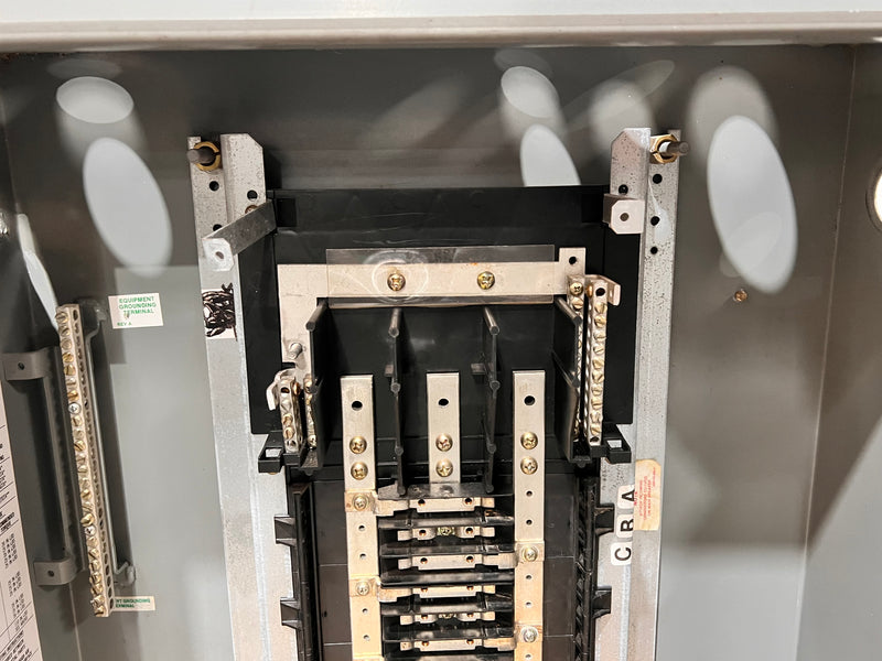 Square D NQOD/NQOB/NQO Panelboard 225 Amp 208Y/120VAC 3 Phase 4 Wire 36 Space with MH29WP Enclosure Missing Deadfront