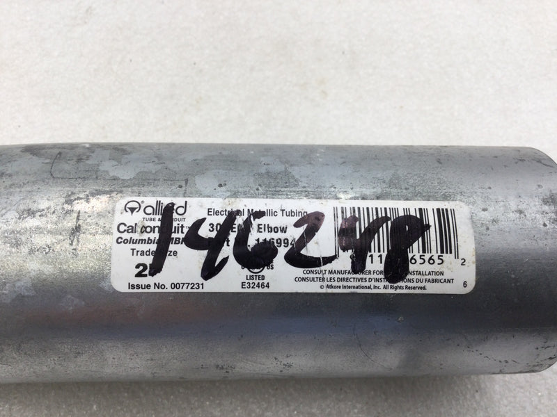 Allied Tube & Conduit 116994 2" 30 Degree EMT Conduit Elbow