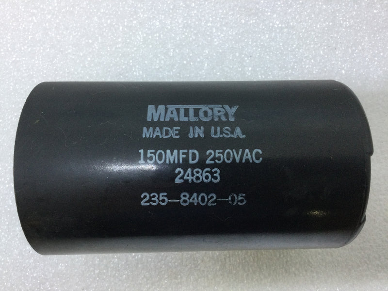 Mallory Capacitor 235-8402-05 24863 150MFD 250V