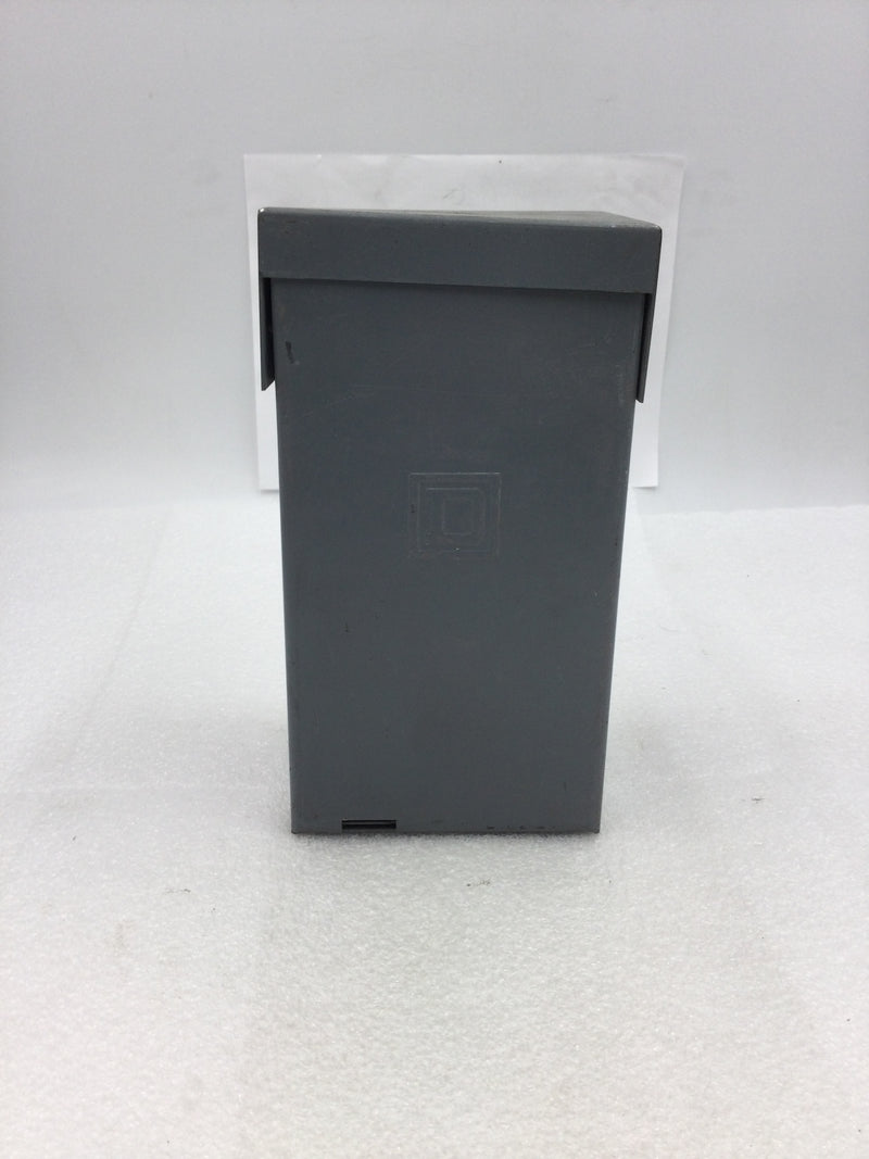 Square D QO260NATR 60 Amp 240V I Phase 2 Wire Series G1 3R Enclosure 5" x 9.25"