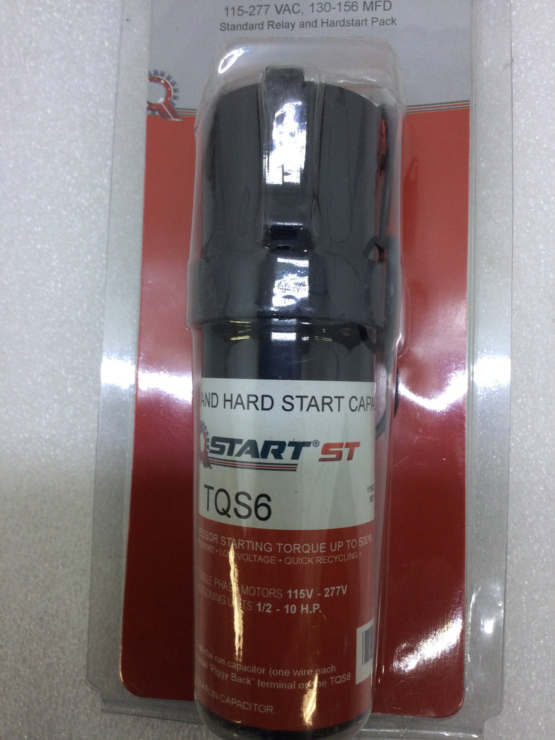 Packard TQS6 Torqstart 115-277 Vac 130-156 MFD Standard Relay And Hard Start Capacitor