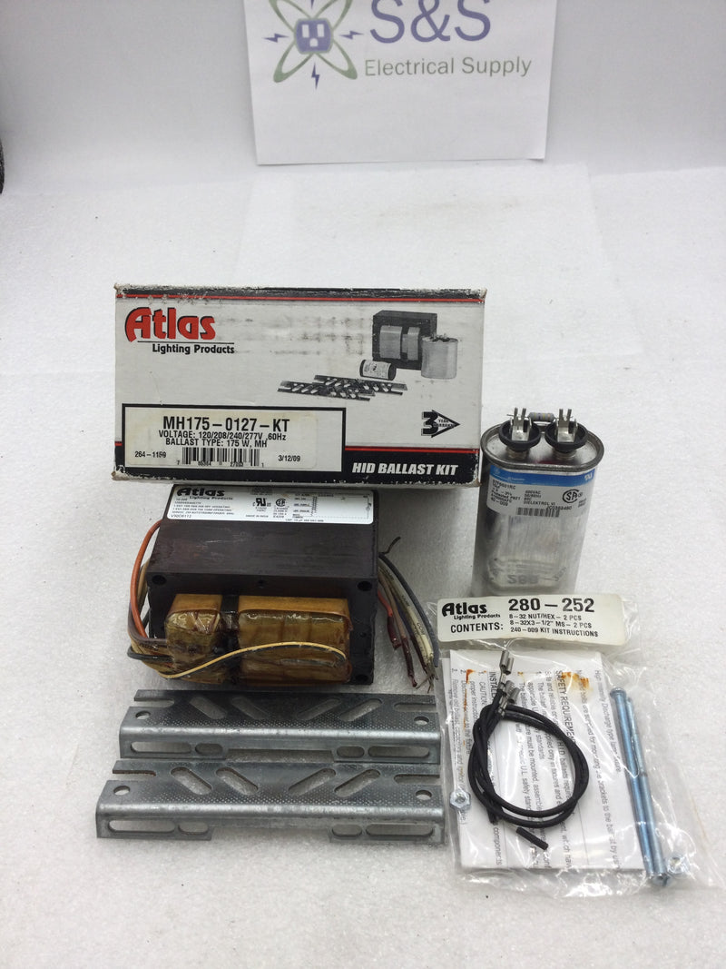 Atlas Lighting Products MH175-0127-KT HID Ballast Kit 120/208/240/277 VAC 175 Watt