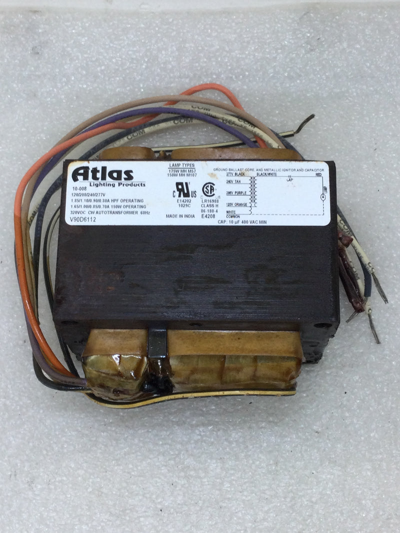 Atlas Lighting Products MH175-0127-KT HID Ballast Kit 120/208/240/277 VAC 175 Watt