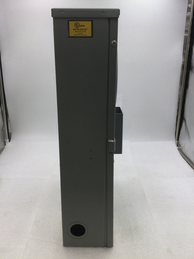 Siemens/Talon 9837-0173 20A Continuous 3 Phase/4 Wire 600VAC Type Nema3R 13 Jaw Meter Enclosure