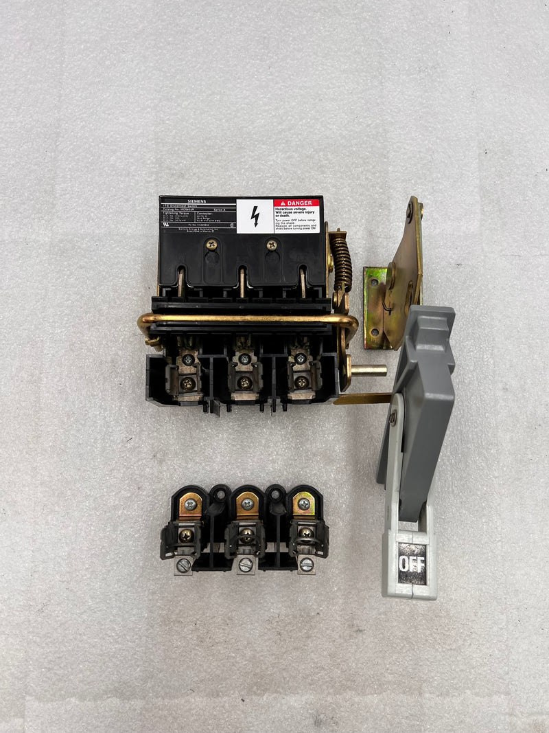 Siemens MCS603R, I-T-E Auxiliary Switch Kit.