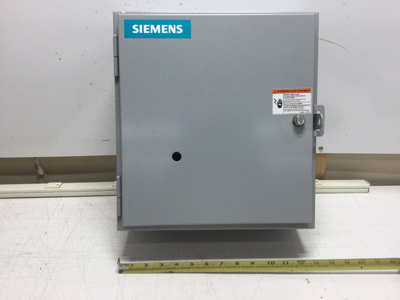 Siemens LEN00B004120A Lighting and Heating Contactor 20 Amp 277 VAC Single Phase 277/480 VAC 3 Phase in NEMA 12 Enclosure