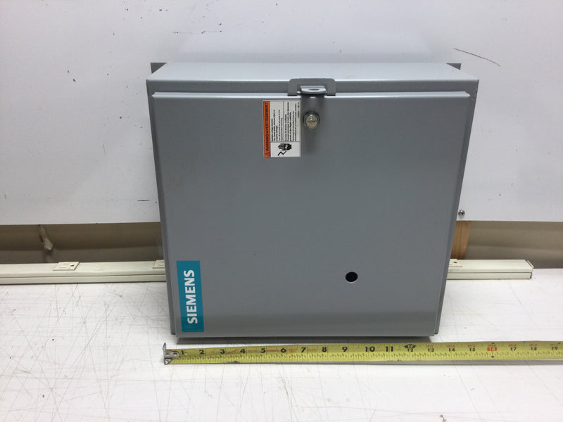 Siemens LEN00B004120A Lighting and Heating Contactor 20 Amp 277 VAC Single Phase 277/480 VAC 3 Phase in NEMA 12 Enclosure