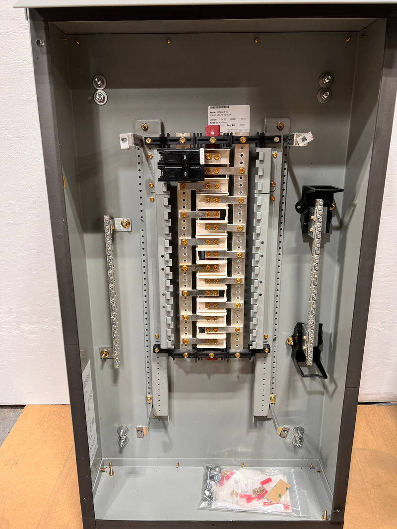 Eaton PRL1A 100 Amp Main Breaker 28 Space 120/240v Panel with Nema 3R LWPQ2036 Enclosure Complete Panelboard