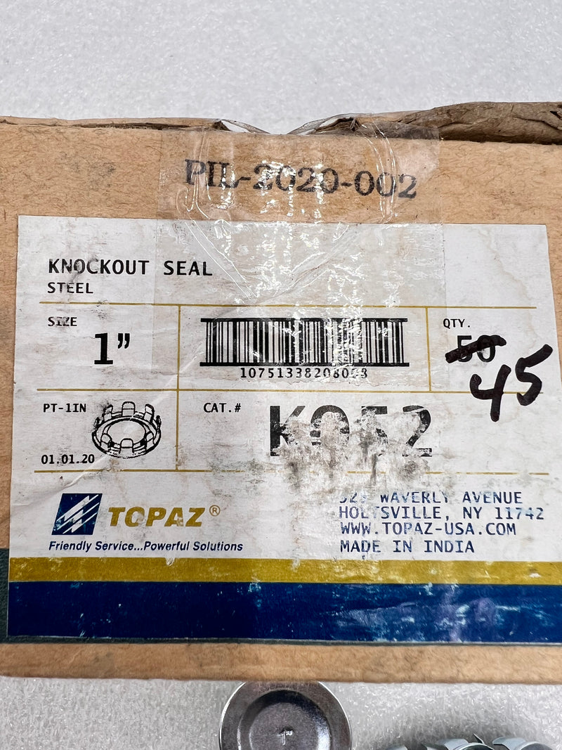 Topaz KO52 KnockOut Seal Steel