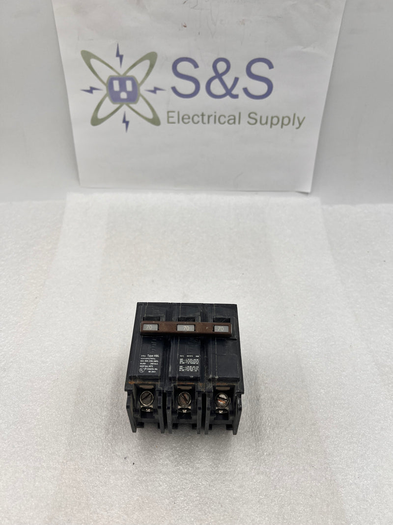 ITE Siemens B370HH 70 Amp 3 Pole 240v Type HBL Circuit Breaker