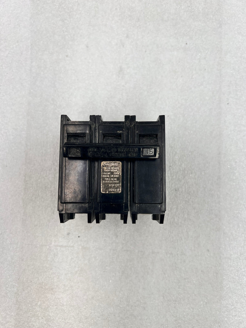 Challenger 15 Amp 3 Pole C315 Type C Circuit Breaker