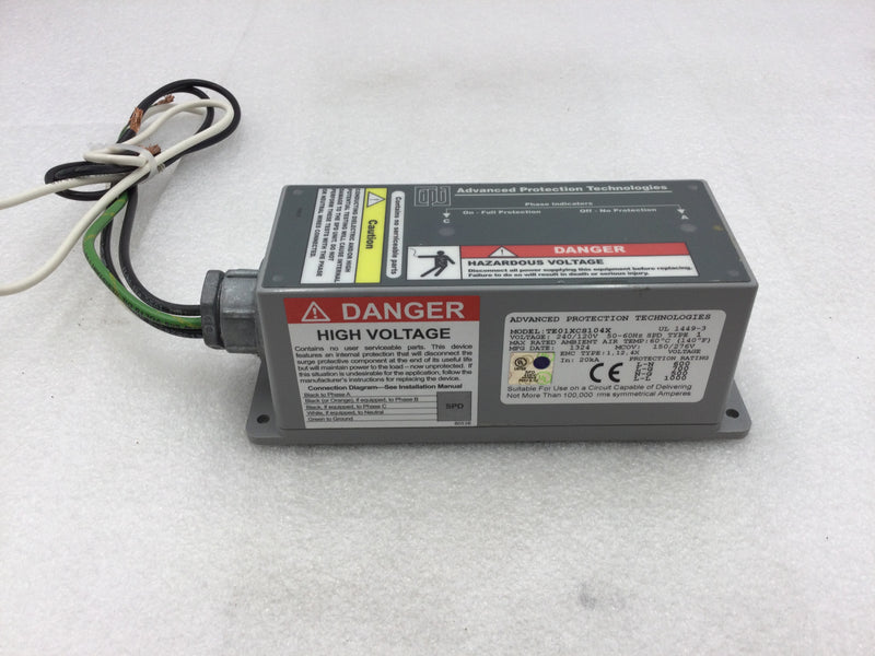 Advanced Protection Technologies TE01XDS104X Series -1 Surge Protective Device 120/240V