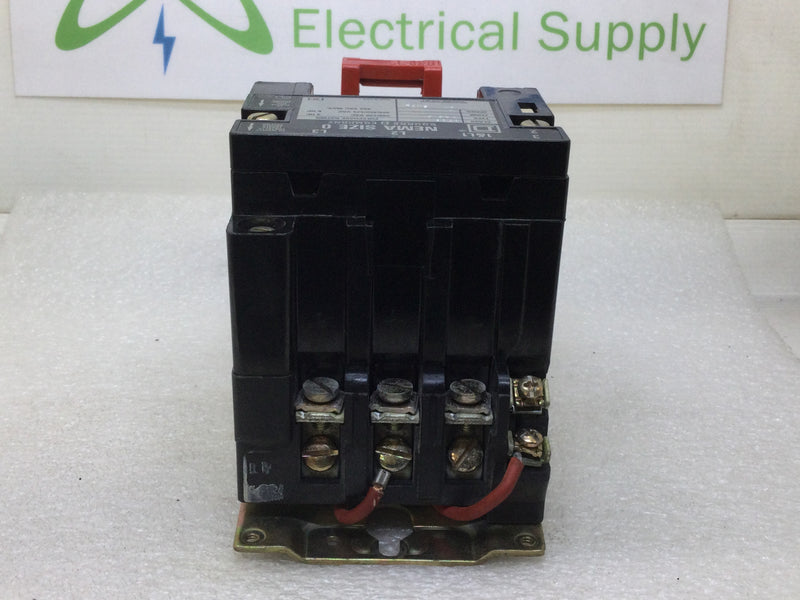 Square D 8536SBG2 Size 0 Series A 3 Phase 200/230v Coil 208v Contactor 8536SBG-2