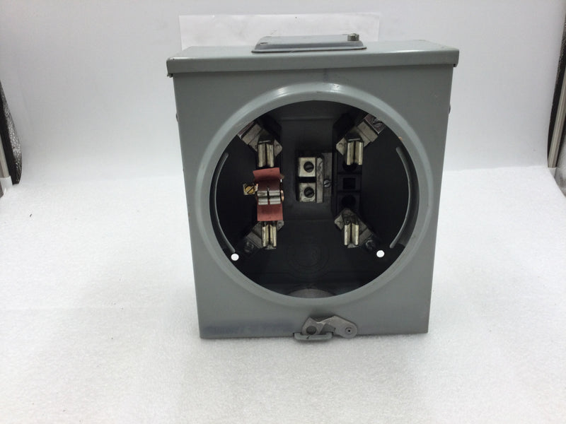 Durham T7102B 100 Amp Meter Socket Single Phase 600 VAC 8" X 9.5"