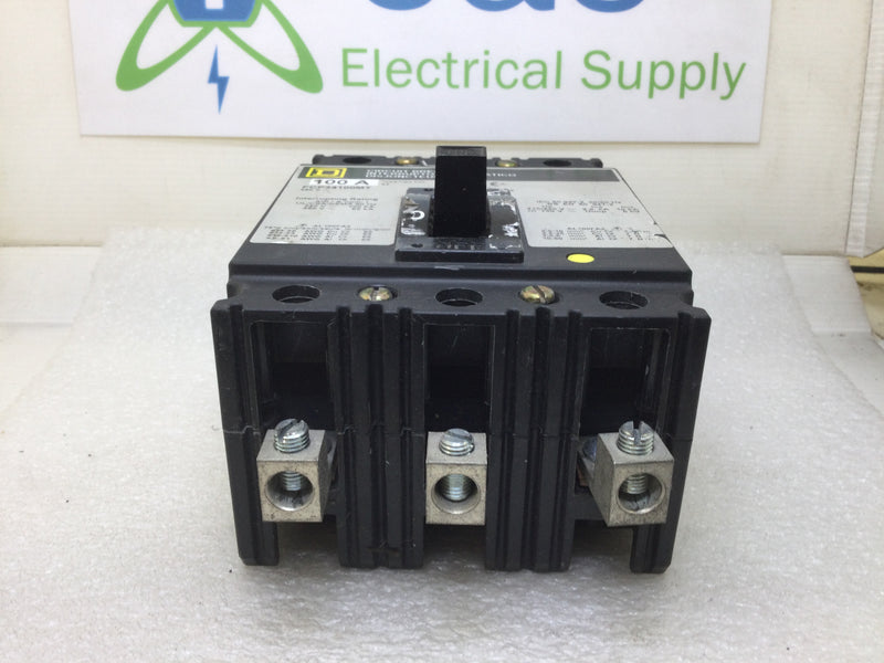 Square D FCP34100MT 100 Amp 3 Pole 480V Circuit Breaker