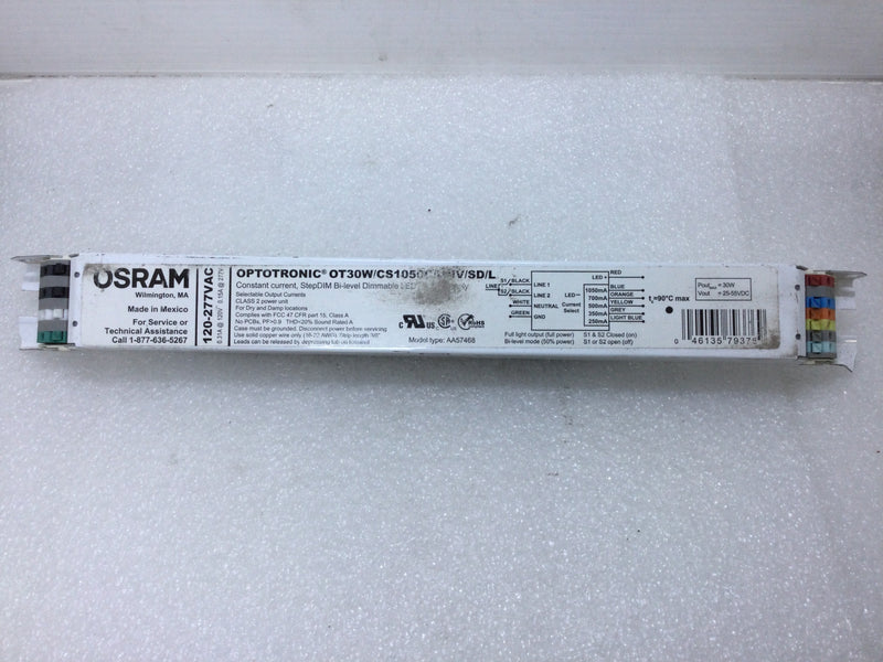 Osram OT30W/CS1050C/UNV/SD/L Optotronic Dimmable LED Power Class 2 Power Unit Ballast