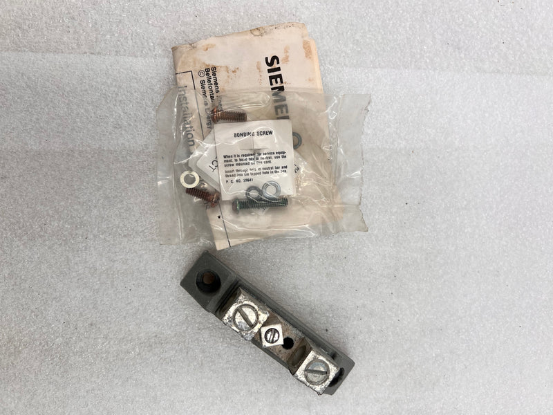 Siemens W53045 Neutral Bar Kit 100 Amp 600 VAC