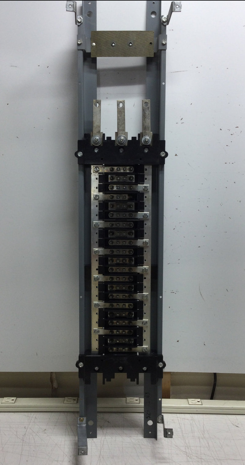 Cutler Hammer Pow-R-Line 42 Space Panel Board 208/120 VAC 3 Phase 4 Wire 150 Amp Guts Only 6.5" X 37"