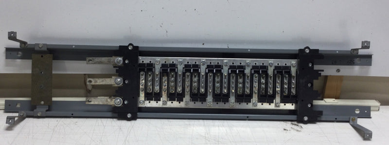 Cutler Hammer Pow-R-Line 42 Space Panel Board 208/120 VAC 3 Phase 4 Wire 150 Amp Guts Only 6.5" X 37"