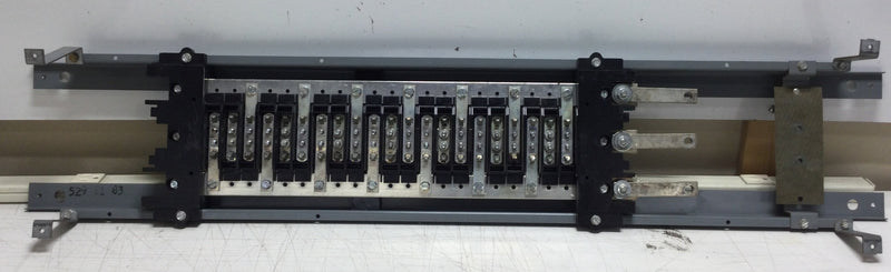 Cutler Hammer Pow-R-Line 42 Space Panel Board 208/120 VAC 3 Phase 4 Wire 150 Amp Guts Only 6.5" X 37"