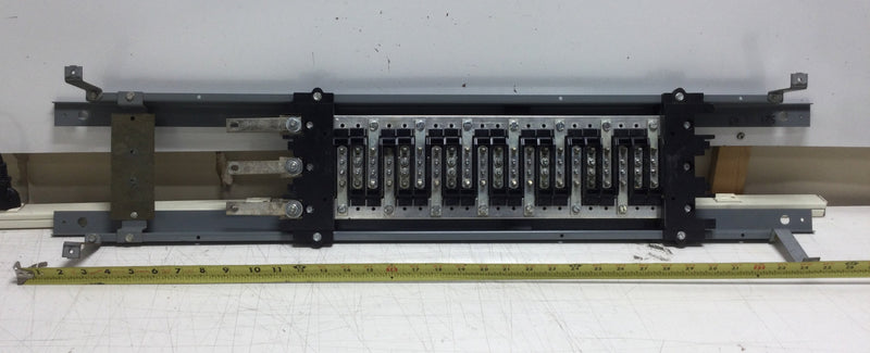 Cutler Hammer Pow-R-Line 42 Space Panel Board 208/120 VAC 3 Phase 4 Wire 150 Amp Guts Only 6.5" X 37"