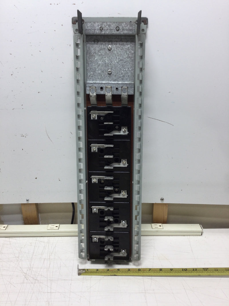 GE General Electric 30 Circuit 3 Phase 4 Wire Panelboard Guts Only 6" X 23"