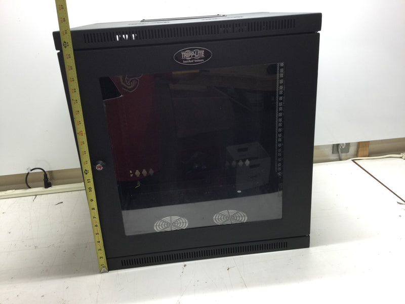 Tripp Lite SRW12USG 12U Wall Mount Rack Enclosure Cabinet with Plexiglass Front