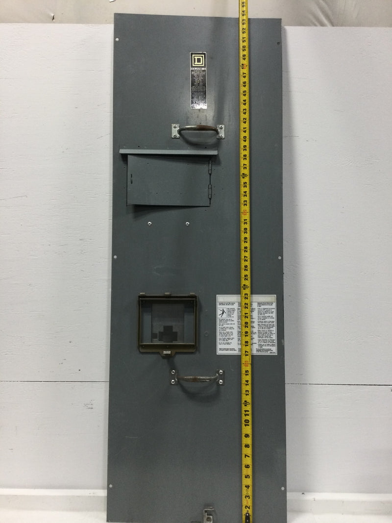 Square D EZM1600FS Front Cover (53 1/2" x 18 1/4") - Schneider Electric EZM1600FS Main fusible (Class T) switch unit, EZ Meter-Pak, 600A, 120/240VAC, 1ph/3W, 600A bus, OH/UG, Type 3R