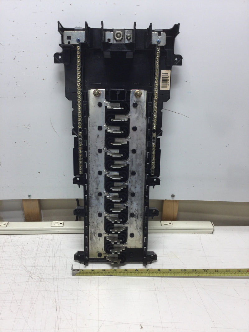 Square D/Homeline HOM3040L200TC/K 200 Amp 15 Space /40 Circuit 120/240VAC Single Phase Main Breaker Style Guts Only 9" X 21"