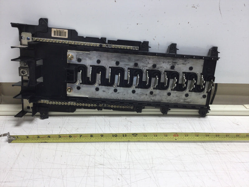 Square D/Homeline HOM3040L200TC/K 200 Amp 15 Space /40 Circuit 120/240VAC Single Phase Main Breaker Style Guts Only 9" X 21"