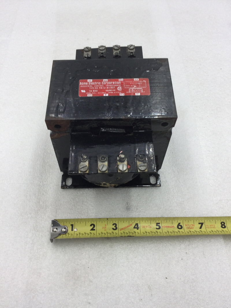 Acme Electric TA-1-81307 500 VA Industrial Control Transformer 208/277/380 VAC Primary 115 VAC Secondary