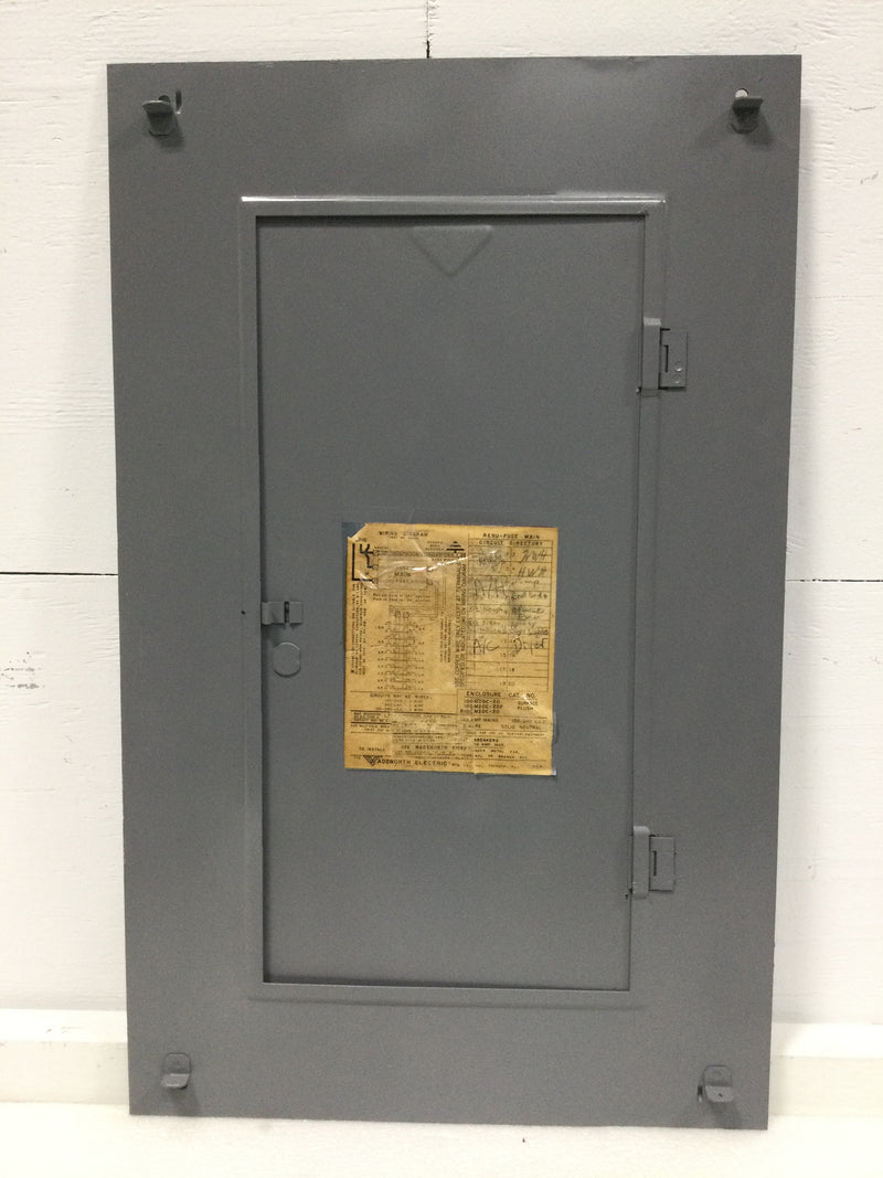 Wadsworth Electric Panel Cover Only Enclosure Cat.