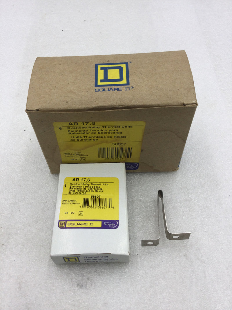 Square D AR 17.6 Overload Relay Thermal Units (Box of 6)