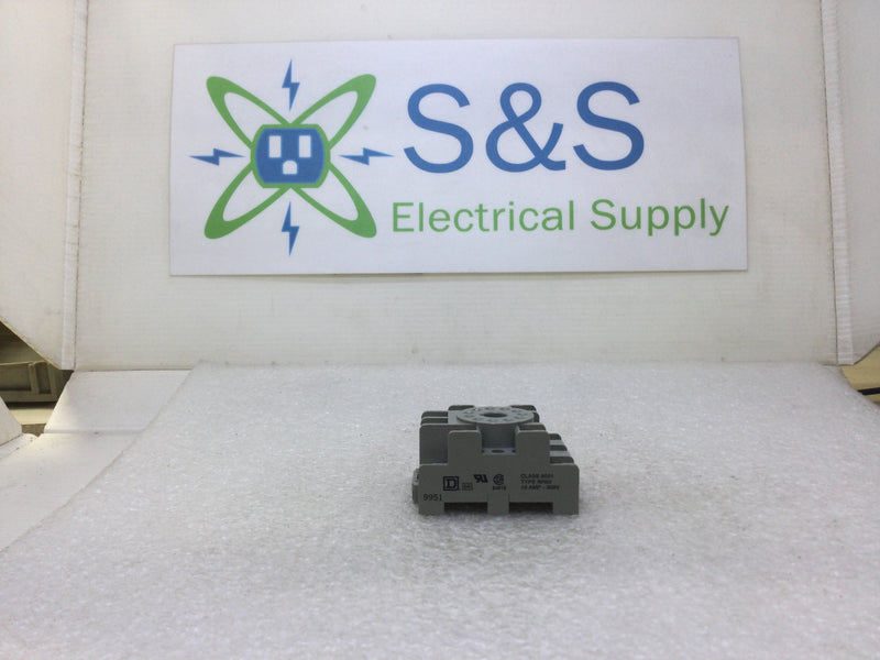 Square D 8501NR62 Series A 11 Pin 10 Amp 300 VAC Relay Socket Base