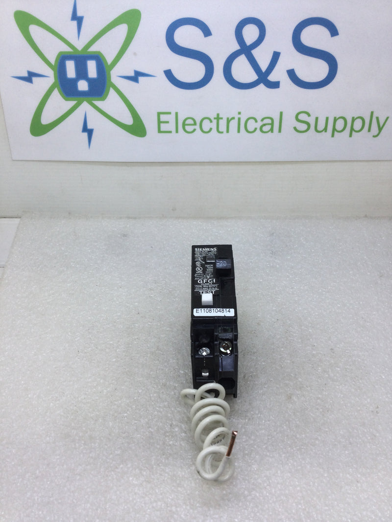 Siemens BLHF120 GFCI Circuit Breaker 20 Amp Single Pole 120 VAC 22K