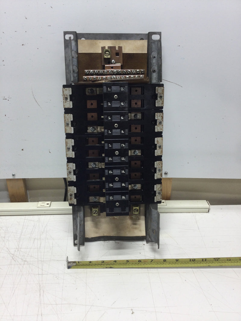 Westinghouse 10 Space/20 Circuit 200 Amp 3 Phase Load Center Guts Only 8" X 18"