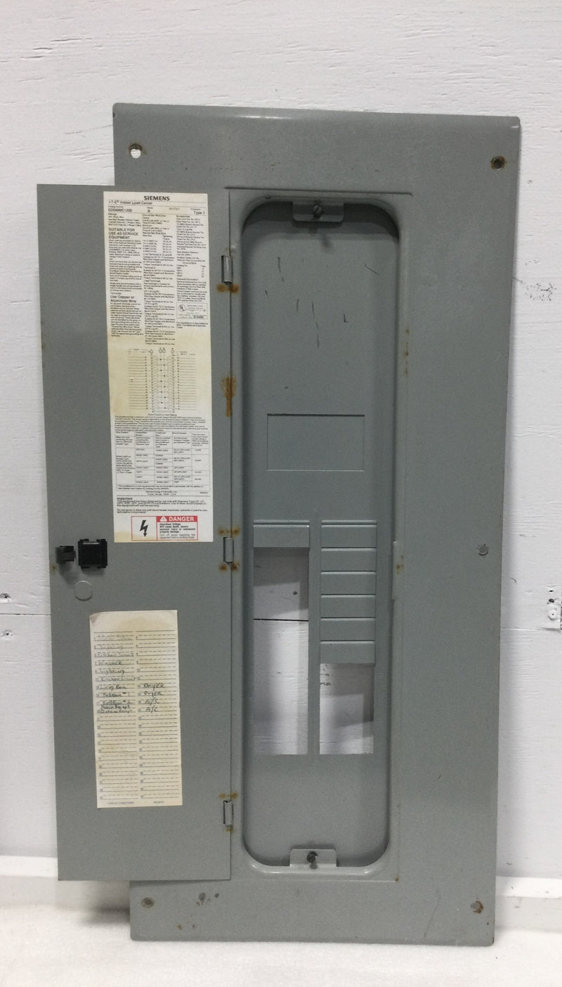 Siemens G2040MC1200 200 Amp 120/240v 1 Phase 3 Wire 20 Space with Main Series E Type 1 Enclosure 34 1/8" x 15 1/2"