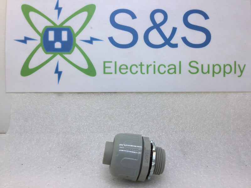 Spiraduct, INC 830-021P 3/4" One Piece Straight Push on Non-Metallic Liquid Tight Connector - FNCB Only - Package of 50