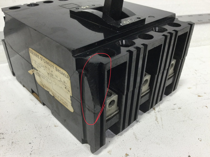 Square D FAL36015 15 Amp 3 Pole 600V Molded Case Circuit Breaker