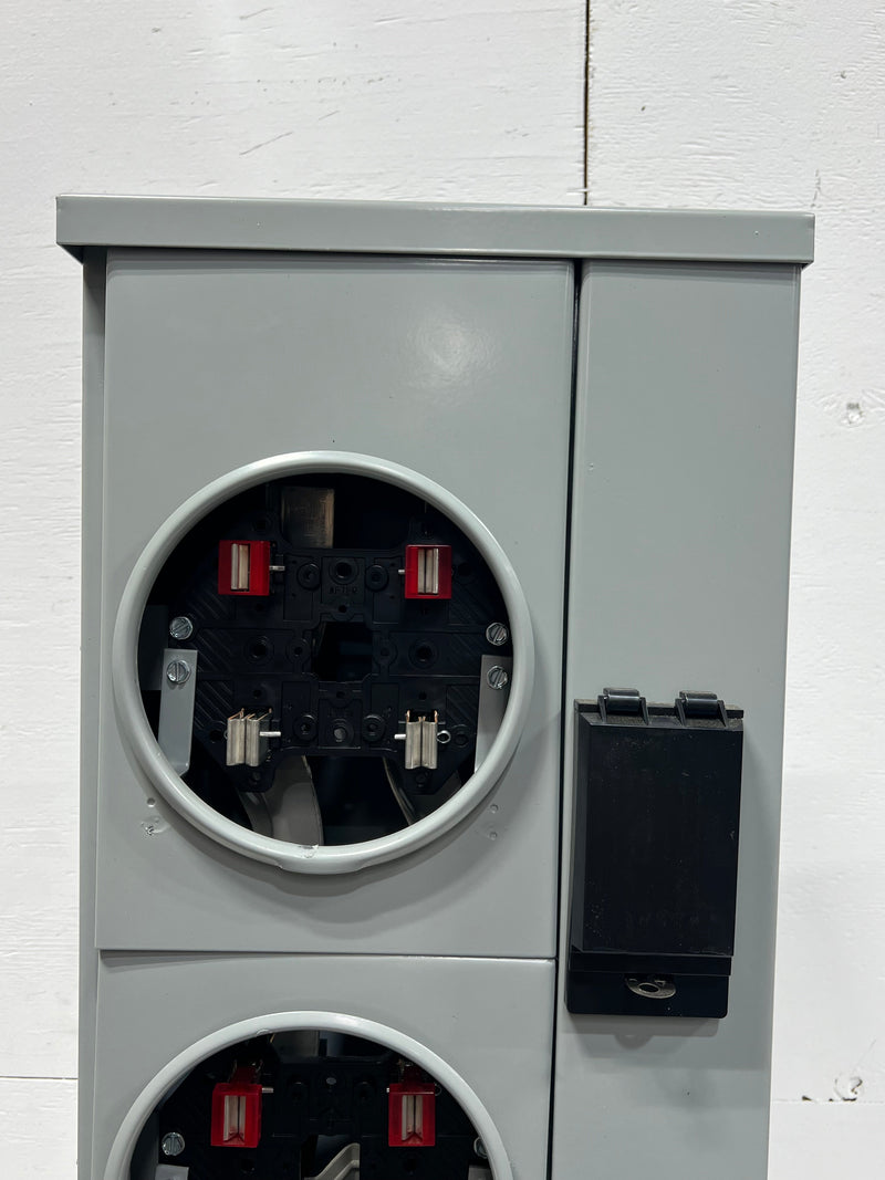 EATON 200 Amp 2-Gang Position 125A Meter Socket 1MP2122R EUSERC as WP2211 RING