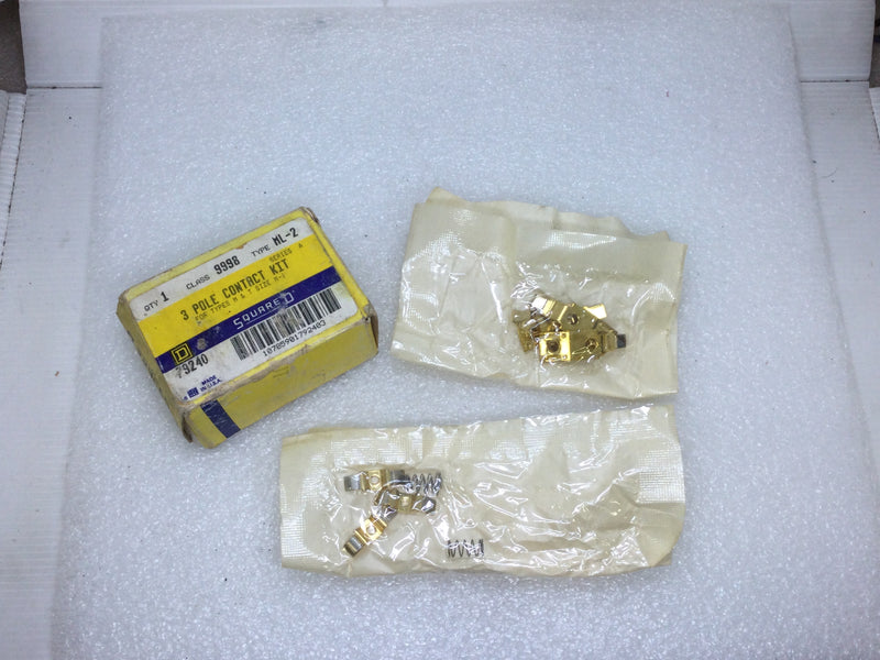 Square D 79240 3-Pole Contact Kit Class 9998 Type ML-2 Series 2