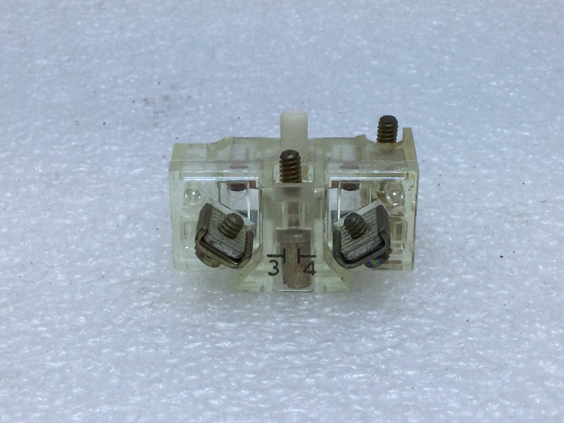 Square D 88001 Contact Block Type KA-2 Class 9001 Heavy Duty 600V Max.