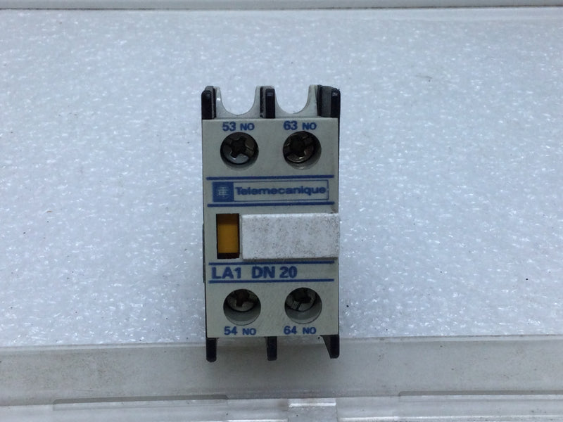 Telemecanique LA1 DN 20 Auxiliary Contact Block 10 Amps 600V