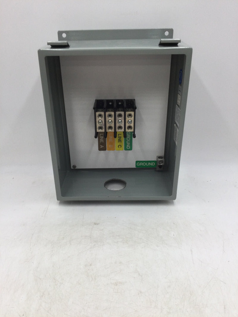 United Power Outdoor Rated Junction Box w/ Gould PDB 4 Pole 600 Volt CU9AL Junction Bar 12' x 10"