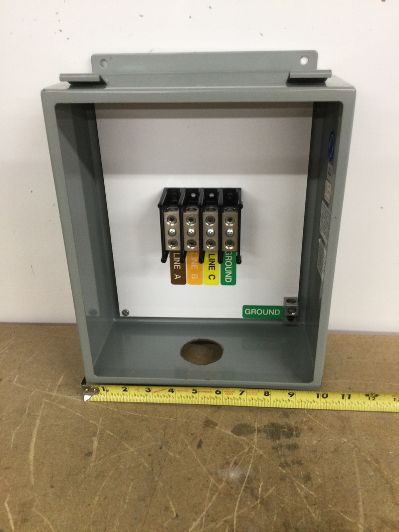 United Power Outdoor Rated Junction Box w/ Gould PDB 4 Pole 600 Volt CU9AL Junction Bar 12' x 10"